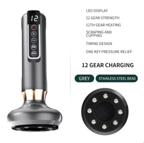 Electric Vacuum Cupping Massager – Anti-Cellulite Gua Sha Suction Cups for Body Slimming & Fat Burning