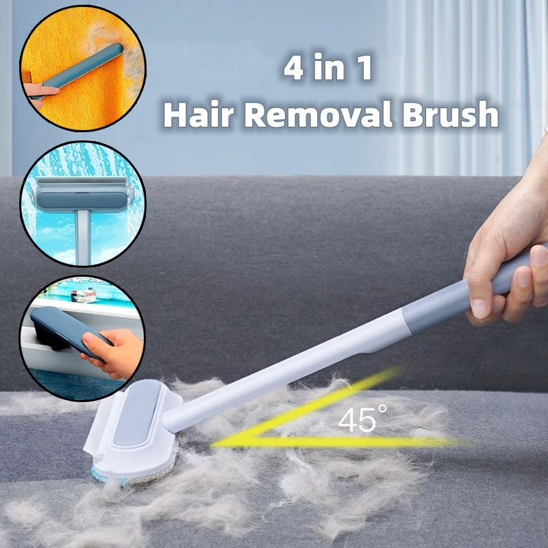 4-in-1 Multifunctional Pet Hair Remover Brush – for Dogs, Cats, Furniture & Window Screens