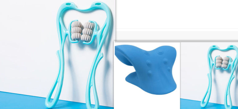 Multifunctional Six-Wheel Manual Neck Massager – Pain Relief Roller Massage Tool