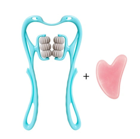 Multifunctional Six-Wheel Manual Neck Massager – Pain Relief Roller Massage Tool