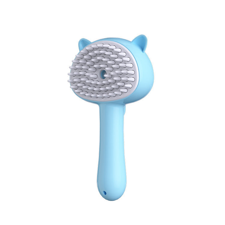 Rechargeable Mist Hair Cleaning Brush – Self-Cleaning Slicker Grooming Brush for Cats & Dogs