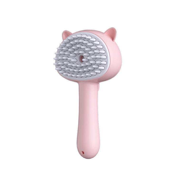 Rechargeable Mist Hair Cleaning Brush – Self-Cleaning Slicker Grooming Brush for Cats & Dogs