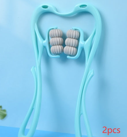 Multifunctional Six-Wheel Manual Neck Massager – Pain Relief Roller Massage Tool