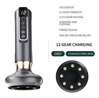 Electric Vacuum Cupping Massager – Anti-Cellulite Gua Sha Suction Cups for Body Slimming & Fat Burning