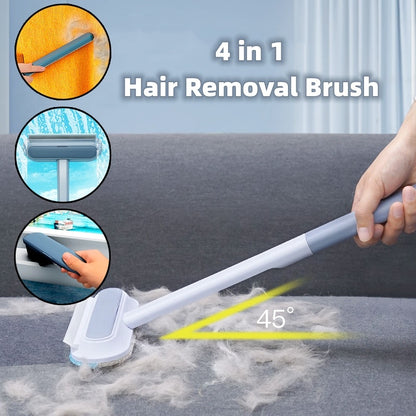 4-in-1 Multifunctional Pet Hair Remover Brush – for Dogs, Cats, Furniture & Window Screens