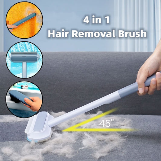 4-in-1 Multifunctional Pet Hair Remover Brush – for Dogs, Cats, Furniture & Window Screens