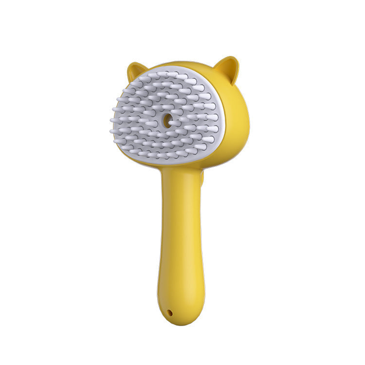 Rechargeable Mist Hair Cleaning Brush – Self-Cleaning Slicker Grooming Brush for Cats & Dogs