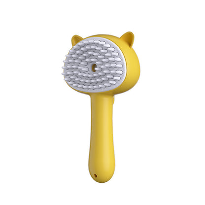 Rechargeable Mist Hair Cleaning Brush – Self-Cleaning Slicker Grooming Brush for Cats & Dogs