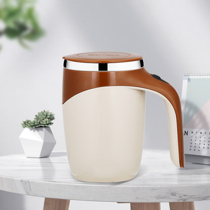Rechargeable Automatic Electric Stirring Coffee Cup – Magnetic Rotating Milkshake & Water Mixer