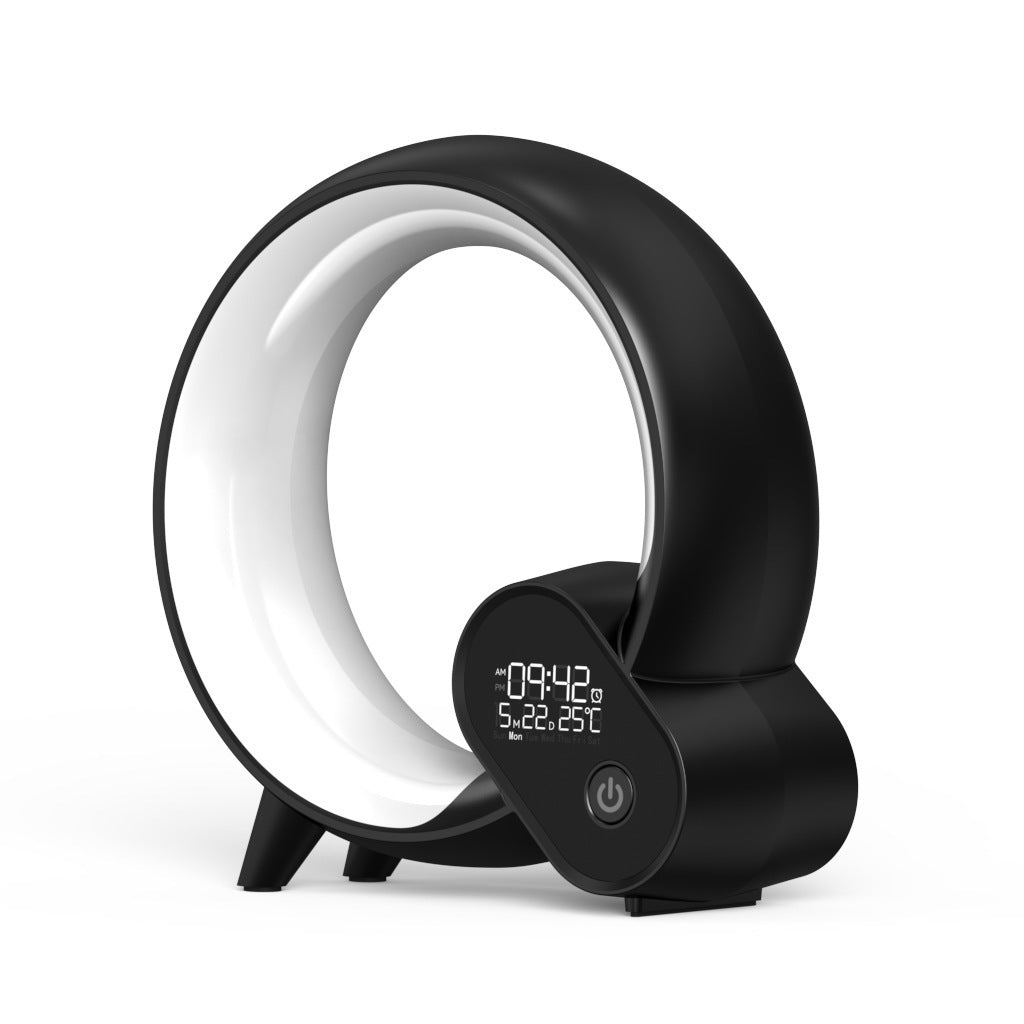 Creative Q Light Analog & Digital Sunrise Alarm Clock with Bluetooth Audio and Colorful Atmosphere Lighting