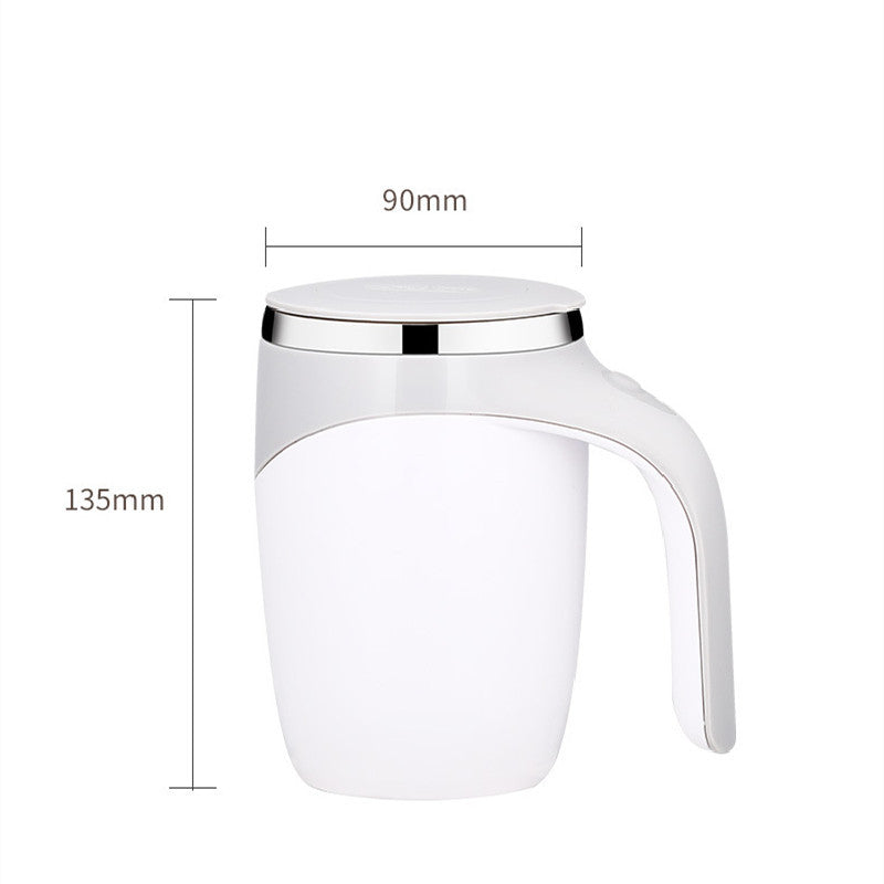 Rechargeable Automatic Electric Stirring Coffee Cup – Magnetic Rotating Milkshake & Water Mixer