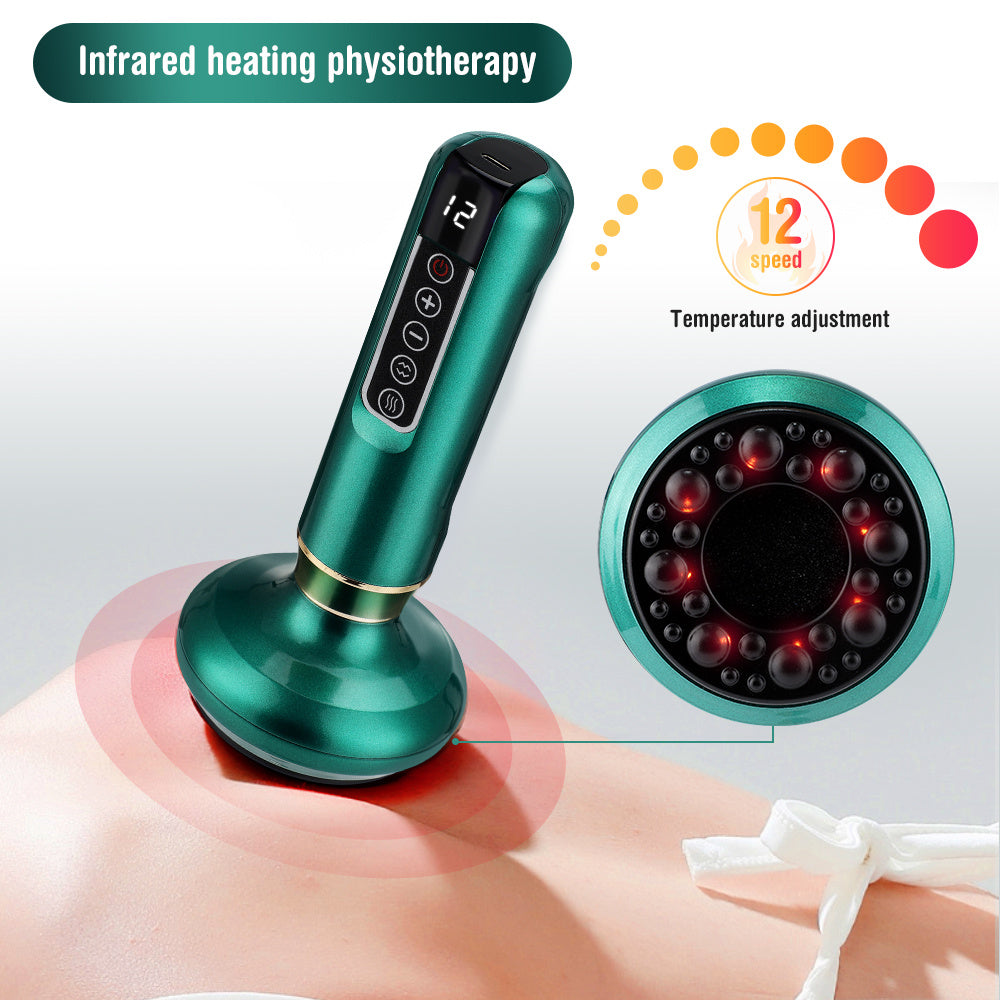 Electric Vacuum Cupping Massager – Anti-Cellulite Gua Sha Suction Cups for Body Slimming & Fat Burning