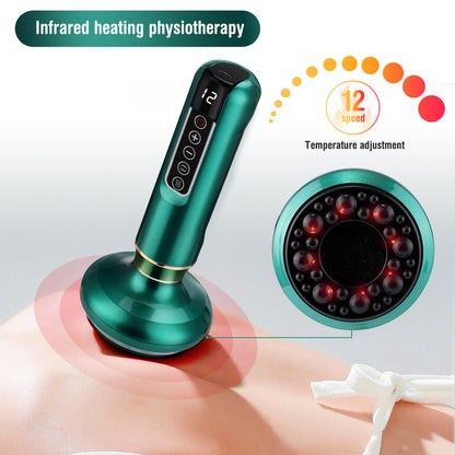 Electric Vacuum Cupping Massager – Anti-Cellulite Gua Sha Suction Cups for Body Slimming & Fat Burning