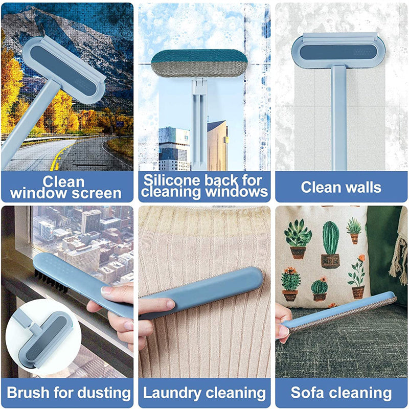 4-in-1 Multifunctional Pet Hair Remover Brush – for Dogs, Cats, Furniture & Window Screens