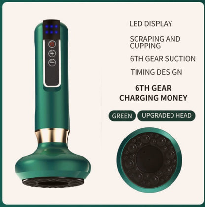 Electric Vacuum Cupping Massager – Anti-Cellulite Gua Sha Suction Cups for Body Slimming & Fat Burning