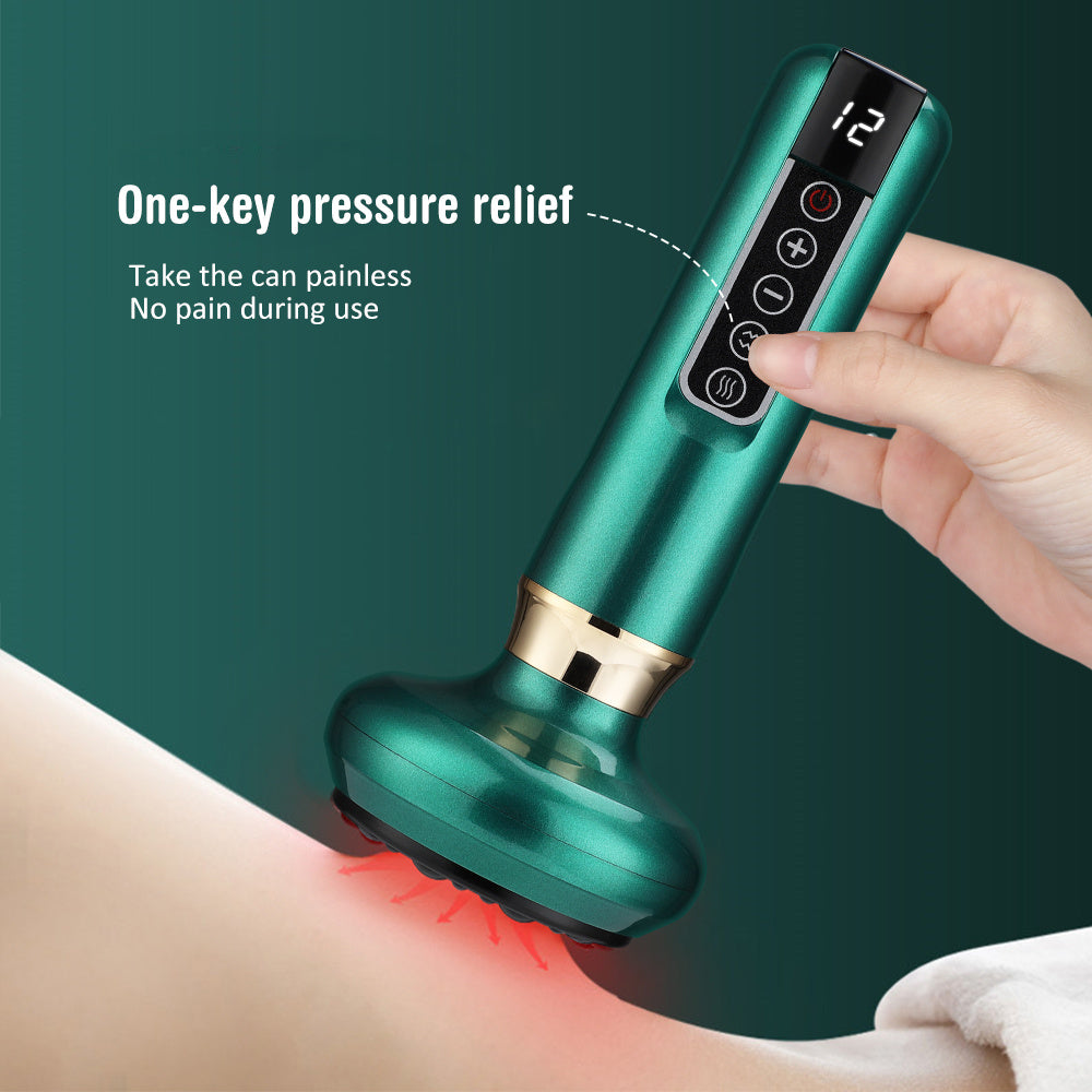 Electric Vacuum Cupping Massager – Anti-Cellulite Gua Sha Suction Cups for Body Slimming & Fat Burning