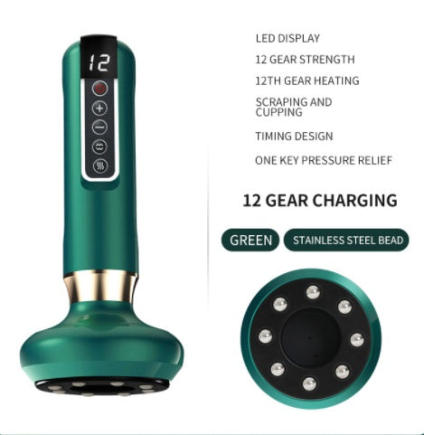 Electric Vacuum Cupping Massager – Anti-Cellulite Gua Sha Suction Cups for Body Slimming & Fat Burning