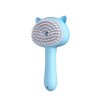 Rechargeable Mist Hair Cleaning Brush – Self-Cleaning Slicker Grooming Brush for Cats & Dogs