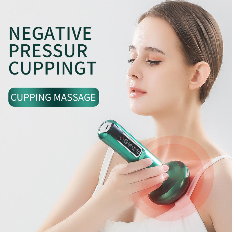Electric Vacuum Cupping Massager – Anti-Cellulite Gua Sha Suction Cups for Body Slimming & Fat Burning