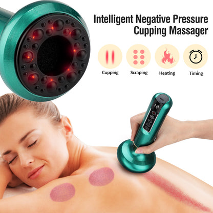 Electric Vacuum Cupping Massager – Anti-Cellulite Gua Sha Suction Cups for Body Slimming & Fat Burning