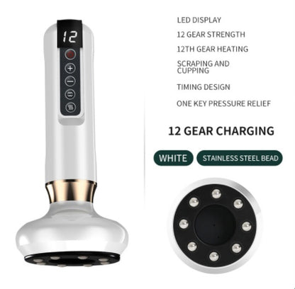 Electric Vacuum Cupping Massager – Anti-Cellulite Gua Sha Suction Cups for Body Slimming & Fat Burning